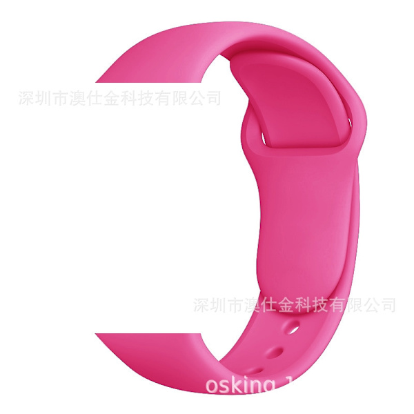 Klockarmband för Apple Watch iWatch 38/40/41/42 S10 M/L Barbie Rosa