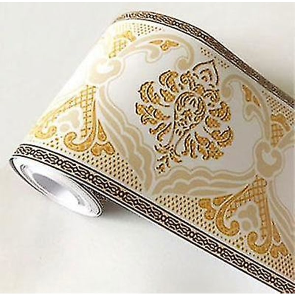 WB08 07 Självhäftande 3D Blommor geometrisk Design PVC Vattentät Bård Tapet