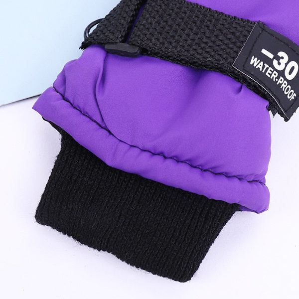 Nya Vindtäta Varma Skidhandskar Vinter Utomhus Ridning Barn Snöskridskoåkning Snowboardåkning Barn Vattentäta Andningsbara Vantar Dark blue