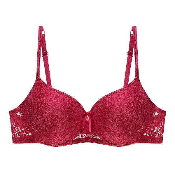 Artdewred Sexig Push Up BH Plus Size Dam BH Behå Plunge Underkläder BH:ar För Kvinnor Underkläder Black 85B