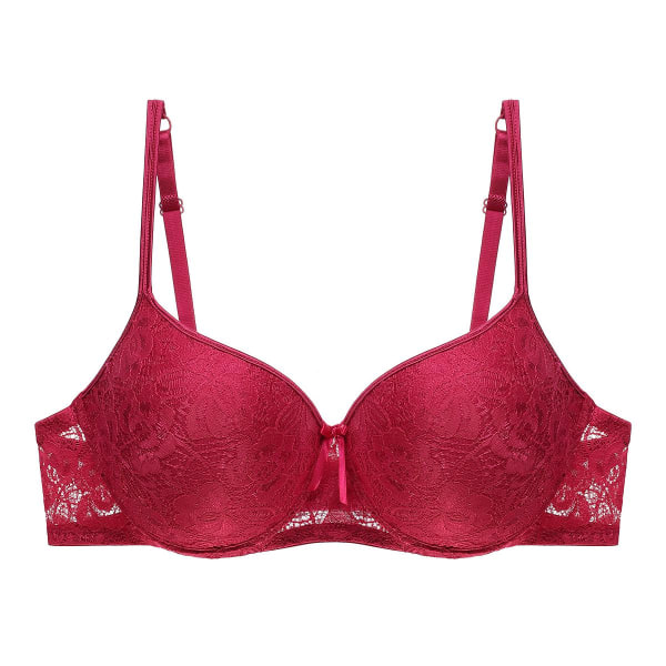 Artdewred Sexig Push Up BH Plus Size Kvinnor BH BH Plunge Underkläder BH för Kvinnor Underkläder Black 100C