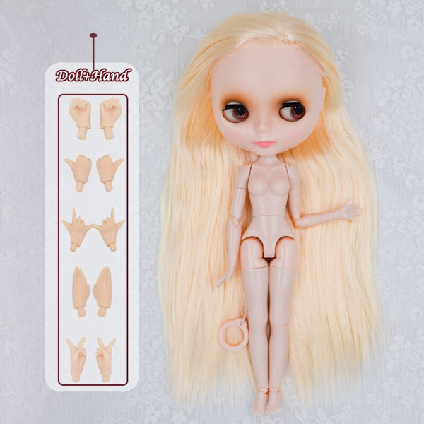 Neo Blythe -nukke, muokattu NBL kiiltävä pinta, 1/6 OB24 BJD pallonivelnukke, muokatut Blythe-nuket tytöille, lahja keräilyyn NBL09 HNBL09