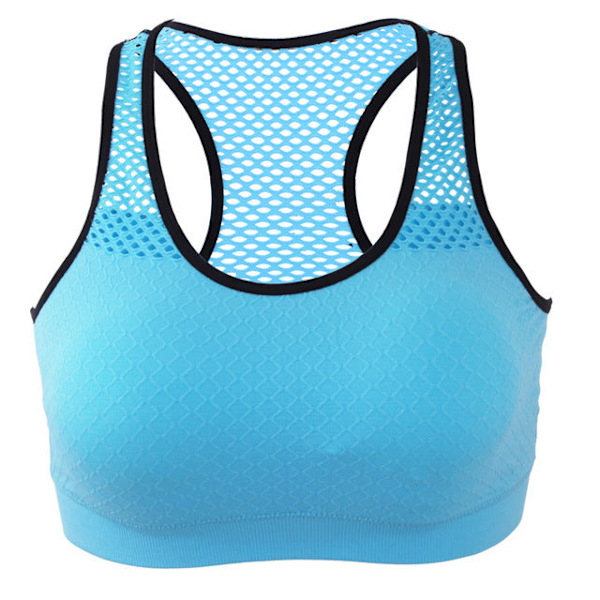 Joogaliivit Naisille Korkea Joustavuus Langattomat Pehmustetut Urheilutoppi Saumaton Fitnessliivi Naisille Blue M