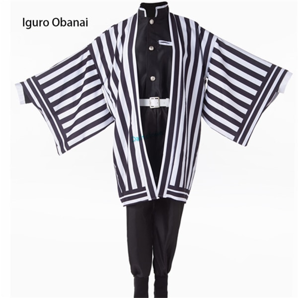 Anime Demon Slayer: Kimetsu No Yaiba Zenitsu Giyu Tanjirou Kamado Nezuko Cosplay Lasten Aikuisten Kimono-asu Cosplay Puku Iguro Obanai Adult L