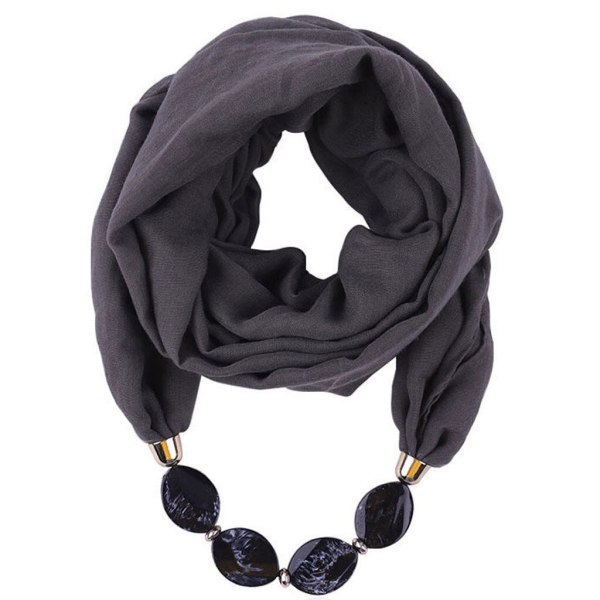 Modehalsduk Etnisk Bomull Linne Enfärgad Krage Tofs Underbara Pärlförsedda Hängen Smycken Halsband Halsduk Dam Sjal Scarves O