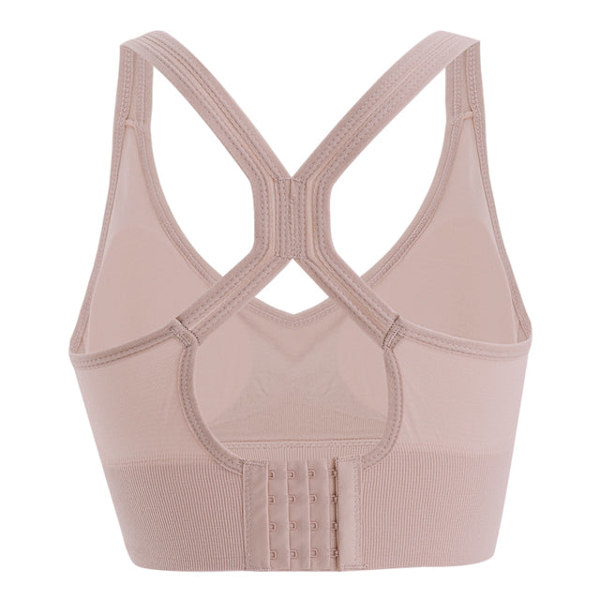 Jooga Rintaliivit Push Up Crop Fitness Urheiluliivit Naisille Sports Bras Skin tone 40-50kg M