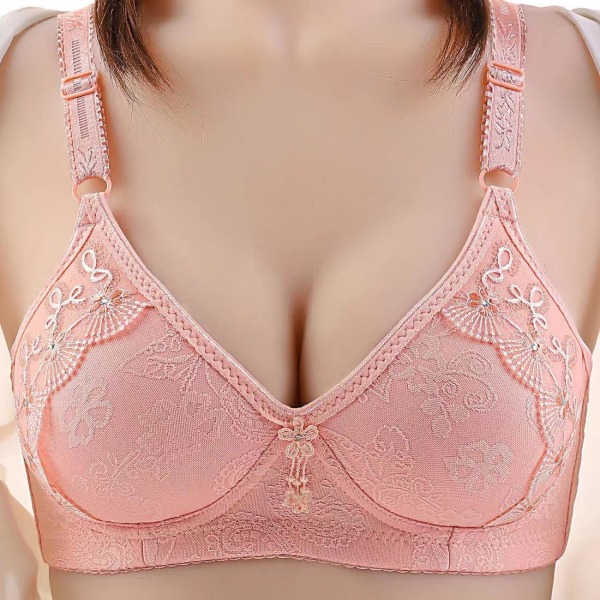 Stora Storlekar Dam Underkläder Sexiga Underkläder Spets BH Kvinnlig Enfärgad Bralette Black 38/85BC