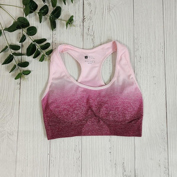 Yoga Sæt BH og Leggings Fitness Sportstøj Outfit Til Kvinder Red bra M