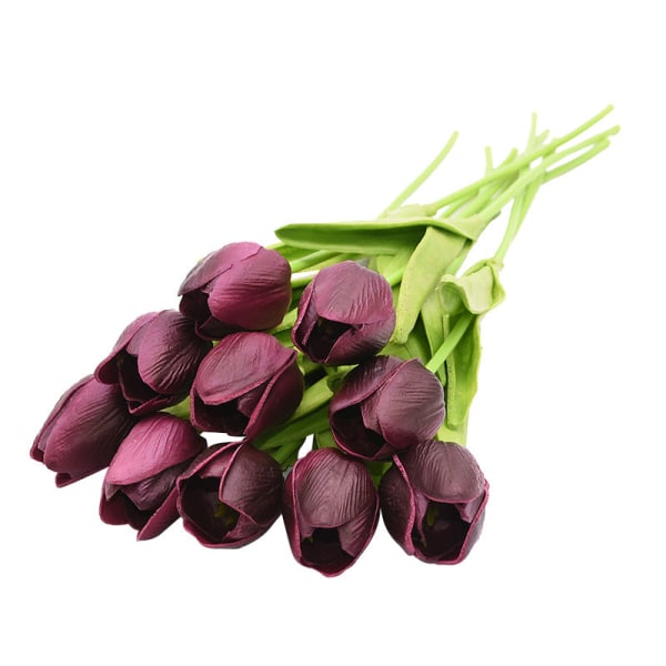 10 stk. høykvalitets ekte berøringsfølelse Calla Lily kunstige blomster Calla Lily bukett for bryllupsbukett Brude hjem blomsterdekorasjon B09 10pcs