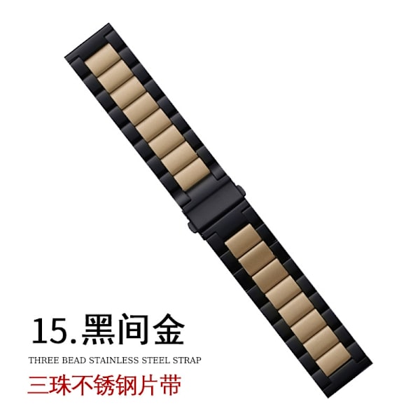Urrem til Apple Watch iWatch til 38-40-41mm sort og guld