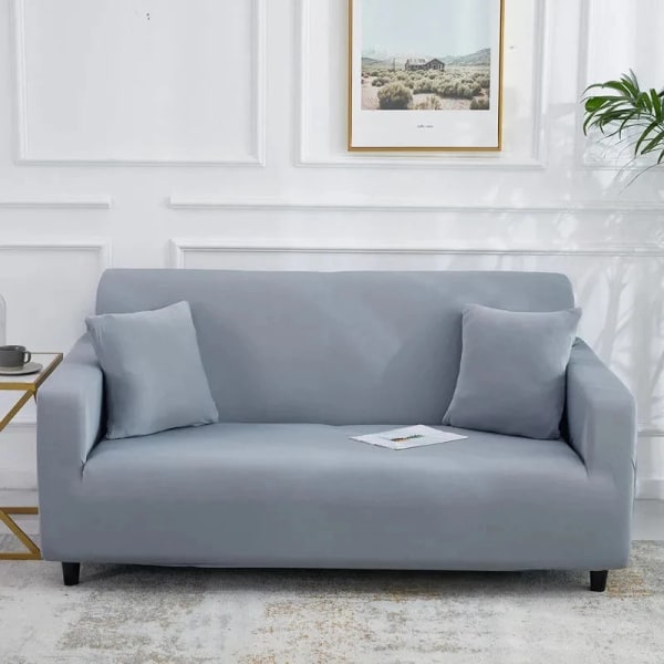 Sofa Betræk Stræk Elastisk Overtræk Sofa Sektions Vintage Til Stue Sofabetræk Enkelt/To/Tre/Fire Sæder Dark Gray 4-seater 235-300cm