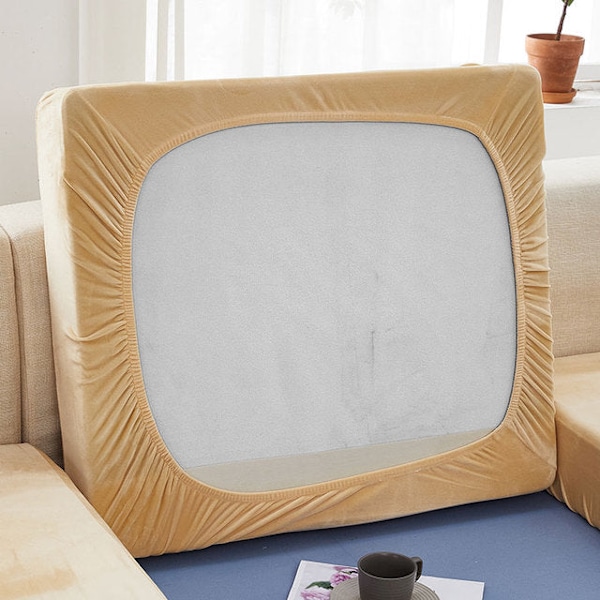 Samettinen sohvan istuinpäällinen, tyynynpäällinen, paksu Jacquard-kuvioitu, pehmeä joustava sohvanpäällinen, huonekalusuoja color4 cushion cover 1pc