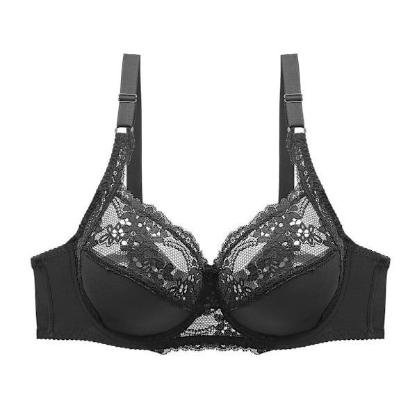 Tynd Plus Size Bralette Blonde BH'er til Kvinder Undertøj Lingeri Sexet BH Stor Plus Size Black 90C