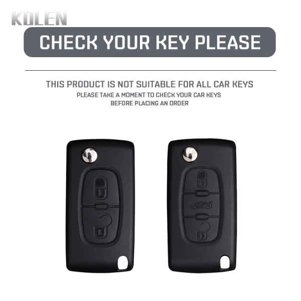 TPU Car Remote Key Case Cover Shell För Peugeot 107 207 307 308 407 607 3008 5008 För Citroen Xsara Picasso C5 C6 C8 Keyless 2 Button Red