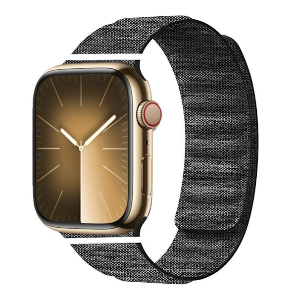 Klockarmband för Apple Watch iWatch 38/40/41/42mm-S10 Denim-Svart