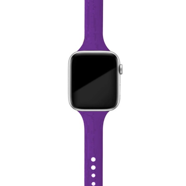 Smal rem för Apple Watch armband 40mm 44mm 38mm 42mm Silikon armband klockarmband correa iWatch 6 se 5 4 3 7 45mm 41mm rose red 2 42mm 44mm 45mm