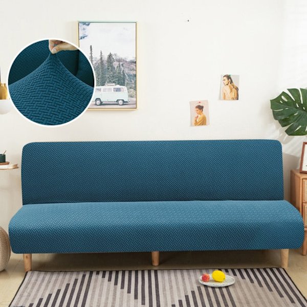 Selkänojaton vuodesohvan päällinen Polar fleece ilman käsinojia Painetut päälliset Joustava suojus Taitettava huonekalujen koristelu Penkinpäälliset Grey L Size