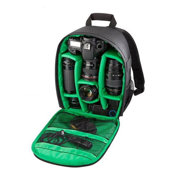Monitoiminen kamerareppu video digitaalinen DSLR-laukku vedenpitävä ulkokamera valokuvalaukku Nikonille/Canonille/DSLR:lle Type 2 Blue