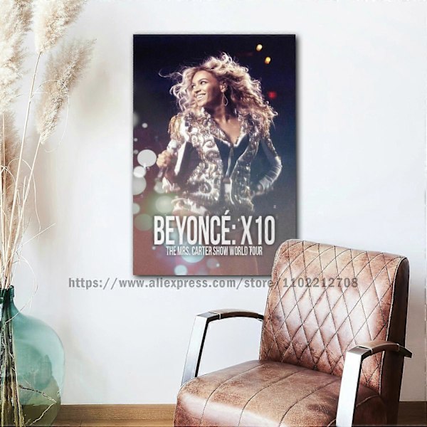 Beyonce juliste koristeellinen kangas 24x36 juliste huone baari kahvila sisustus lahja printti taide seinätaide Style-20 20x30cm Ei kehystä Style-20 20x30cm No Frame