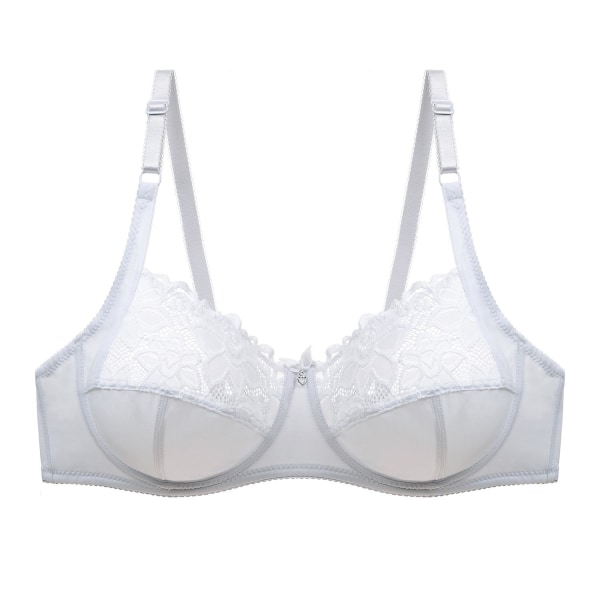 Ny 2023 Plus Size BH Til Kvinder Sexet Blonde Undertøj C D Skål Udhulet Sexet Lingeri Brasieres Soutien Gorge Femme White 100C