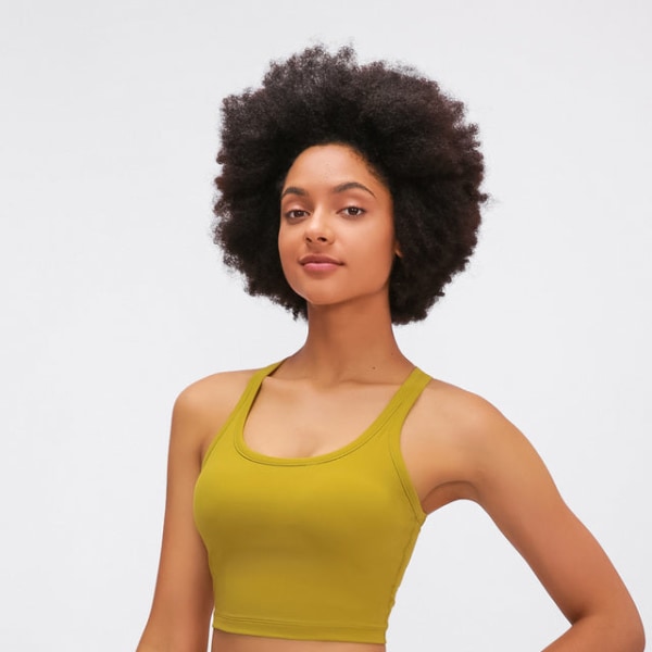 Joogaliivit, pehmeää materiaalia, racerback-toppi, keskivahva tuki treeniin, kuntoiluun ja juoksuun Dark Green XL