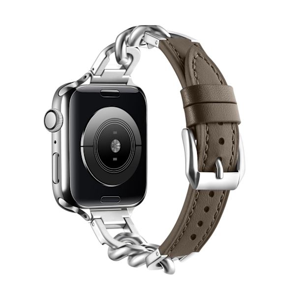 Kellon ranneke Apple Watch iWatch 42mm 10. sukupolvi ruskea
