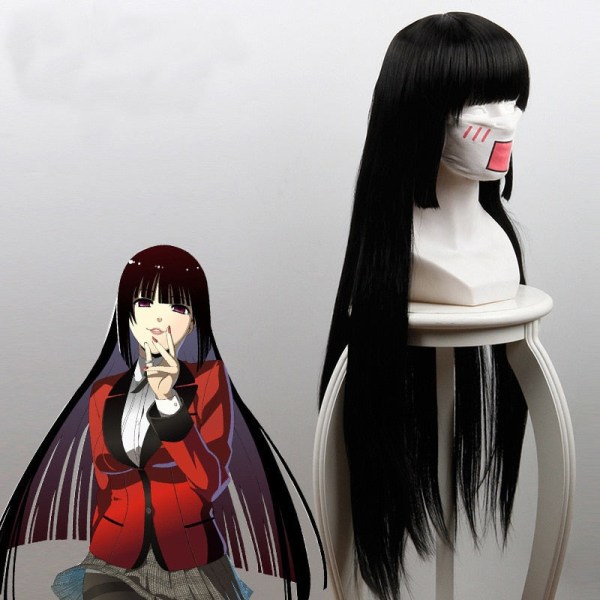 Jabami Yumeko Cosplay Skor Kakegurui Spelberoende Yumeko Jabami Cosplay Kostym och peruker Halloween Kvinna Festdräkter Costume L