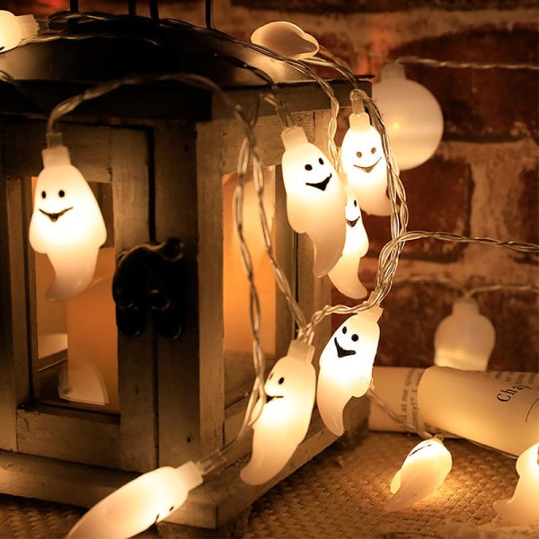 Led Halloween -valosarja, kurpitsa, lepakko, pääkallo, kauhu, Halloween-koriste, kotibileisiin D 3m-20light