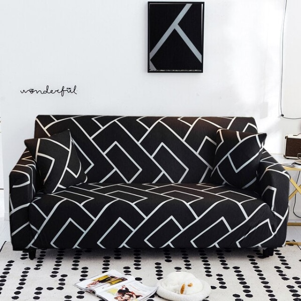 Stofbetræk til sofa med print til stue elastisk stræklagen sektions hjørnesofabetræk 1/2/3/4-personers color 18 4-seater 235-300cm