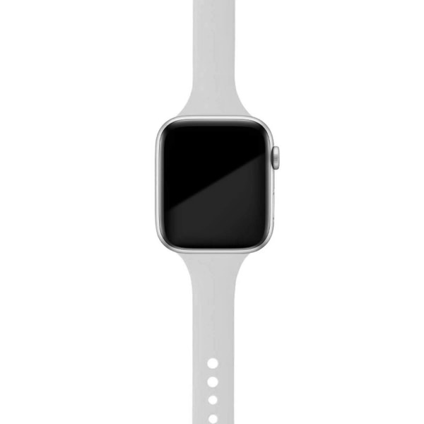 Smal rem för Apple Watch armband 40mm 44mm 38mm 42mm Silikon armband klockarmband correa iWatch 6 se 5 4 3 7 45mm 41mm Grapefruit 36 42mm 44mm 45mm