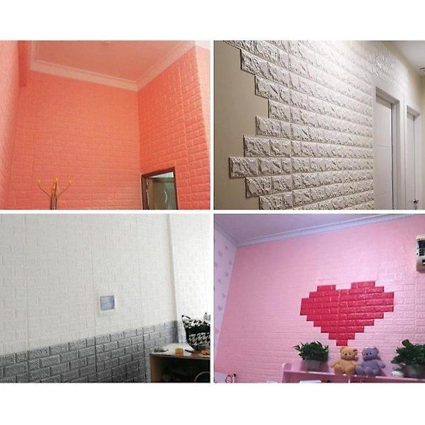 Vandtæt, 3D murstens tapet LxH 70 x 7cm / F02-Mix LxH 70 x 7cm / F02-Mix