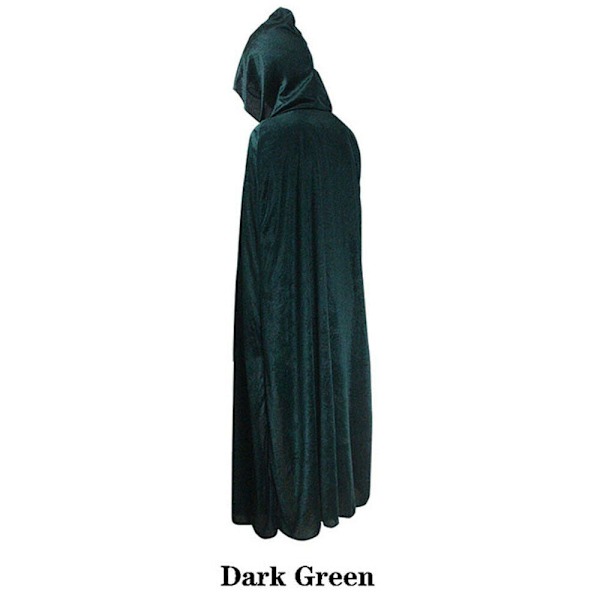 Aikuisten Vampyyriviitat Lasten Hupulliset Kaavut Musta Punainen Käännettävä Metsänvihreä Deluxe Halloween Viitta Täyspitkä Cosplay Red