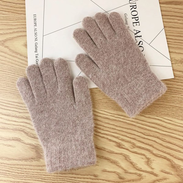 Hansker dame vinter søte plysj varme ridehansker damehansker damehansker dame vinterhansker vinterhansker dame Camel One Size