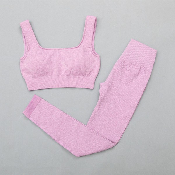 Yoga Set Träningskläder Yoga Leggings och BH för Kvinnor 3 pcs sets black S