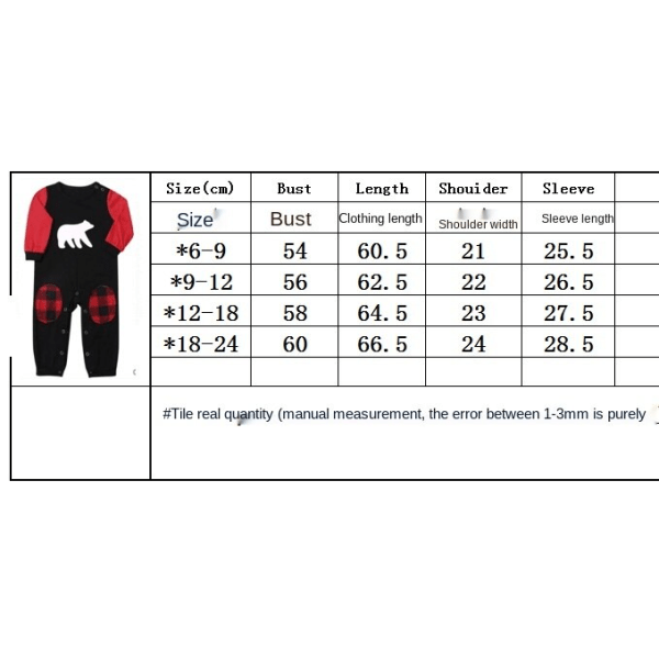 Julpyjamas Matchande Familjepyjamas Set Nya Jul Sovkläder Nattkläder Mjuk Bomull Baby 12-186M