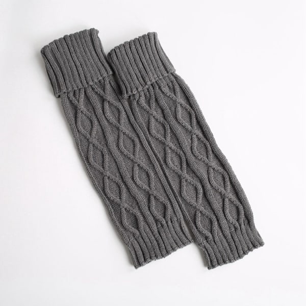 Talviset neulotut villaiset lämpimät leggingsit Vintage Lingge yksivärinen lämpöä pitävät pitkät sukat Karvaiset säärystimet naisille navy one size