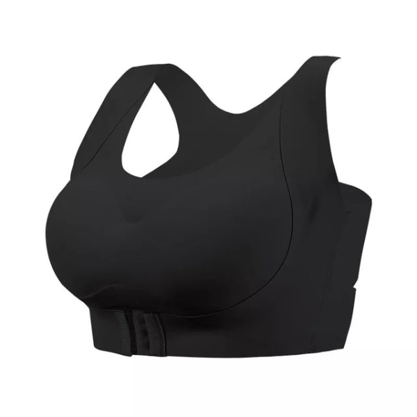 Yoga BH För Dam BH Sport Seamless BH Gym Fitness Toppar style-2-black M