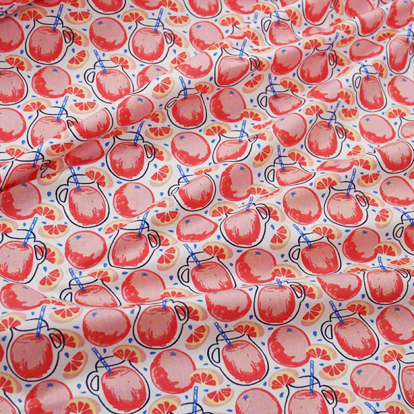 160x50cm Bomull Chino Frukt Ananas Jordgubb Persika Klänning Tyg, lakan Bordsduk Handgjort skaltyg Colorful Strawberry 160x50cm