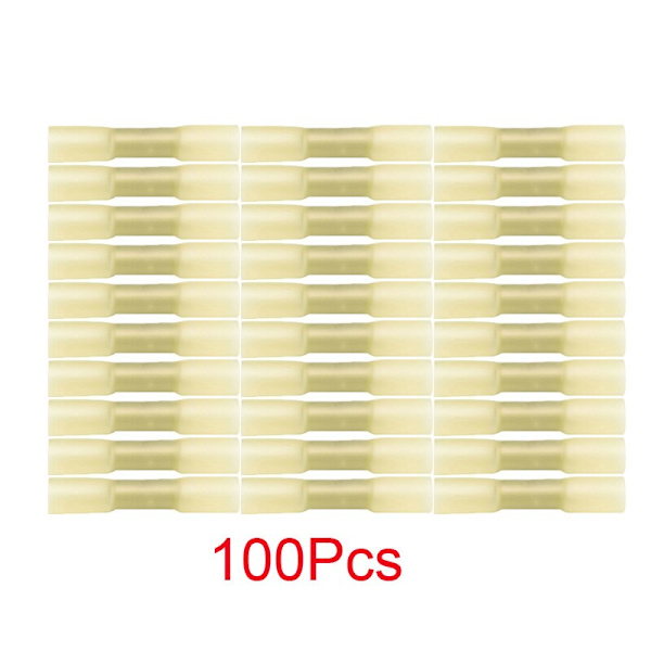 50/100/200 stk. Vanntette varmekrympende skjøtekontakter Boks Elektrisk ledningsskjøt Kabelkrympeklemmer Kontakter Terminalsett As photo 100 PCS With Box