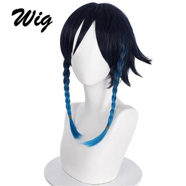 Venti Cosplay Kostumer Spil Genshin Impact Barbatos Cosplay Paryk Hat Kappe Tilbehør Sæt Halloween Kostumer til Kvinder Mænd costume wig XXL