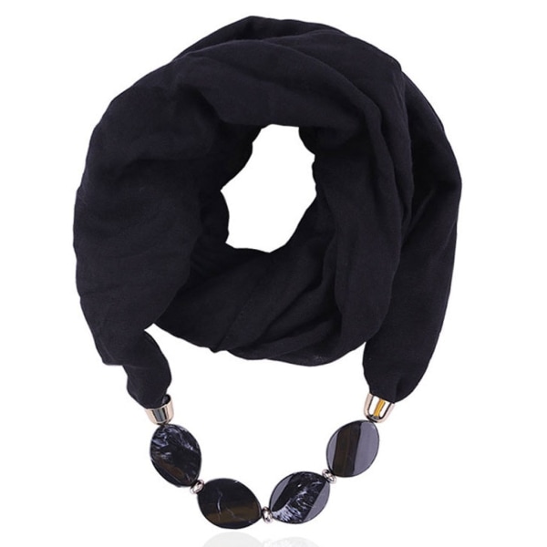 Modehalsduk Etnisk Bomull Linne Enfärgad Krage Tofs Underbara Pärlförsedda Hängen Smycken Halsband Halsduk Dam Sjal Scarves C