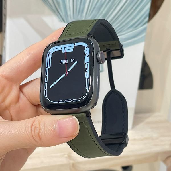 Klockarmband för Apple Watch iWatch 38/40/41/42mm universal liten urtavla grön