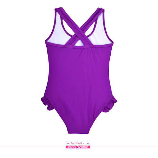 Bikini Barn En Baddräkt Tecknad Flicka Badkläder CL043Blue 128~134