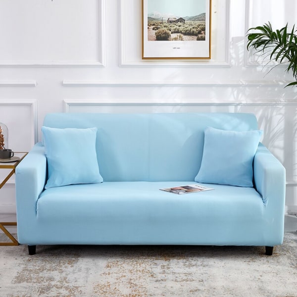 Slipcover ensfarvede sofabetræk til stue stræk slipcovers elastisk materiale sofabetræk hjørnesofabetræk dobbelt-sæde tre-sæde color 2 2-seater 145-185cm