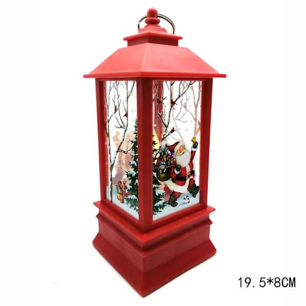 LED Flammande Vindlyktor Klassisk Julhäst Lampa Dekoration Nyårs Ornament Jul Navidad Julgranshänge Ljus Like the picture 12.5