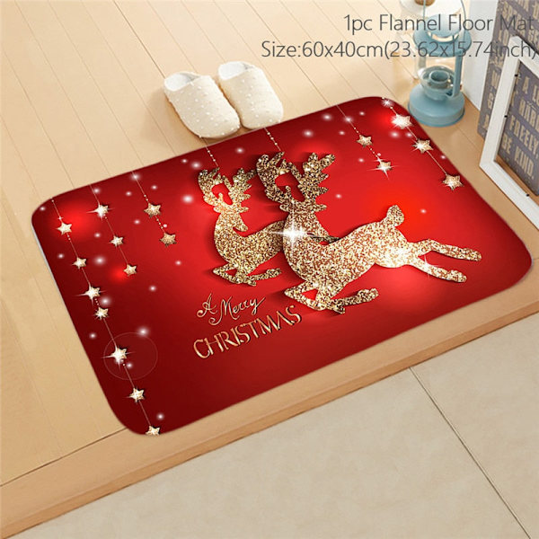 Jultomten Jul Dörrmatta Kuddfodral Juldekorationer för Hemmet 2023 Navidad Ornament Julgransprydnader Nyårspresenter Pillowcase - B032
