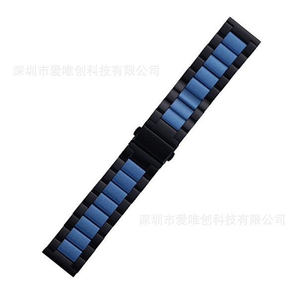 Kellon ranneke Apple Watch iWatchille 1-9 sukupolville: 42-44-45-49mm/s10 46mm musta ja sininen