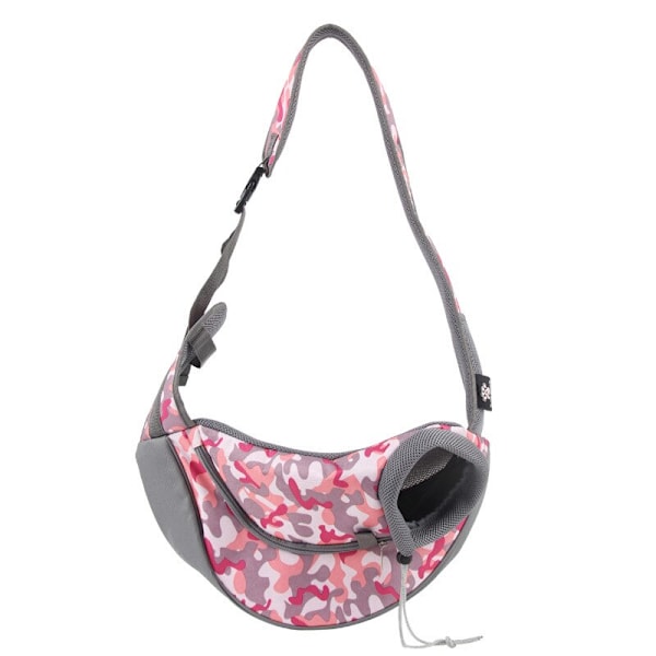 Bekväm Husdjursbärväska Hundar Katter Valpar Utomhusväskor Mesh Oxford Enkel Axelväska Sling Front Mesh Rese Tote Axelväska New red S