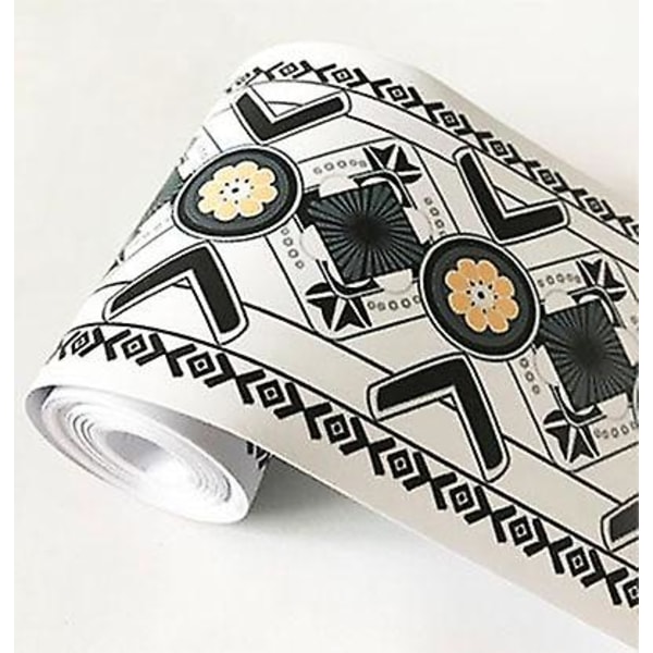 Selvklæbende, 3D Blomster/geometrisk Design - PVC Vandtæt, Borderline Tapet WB08 06 WB08 06