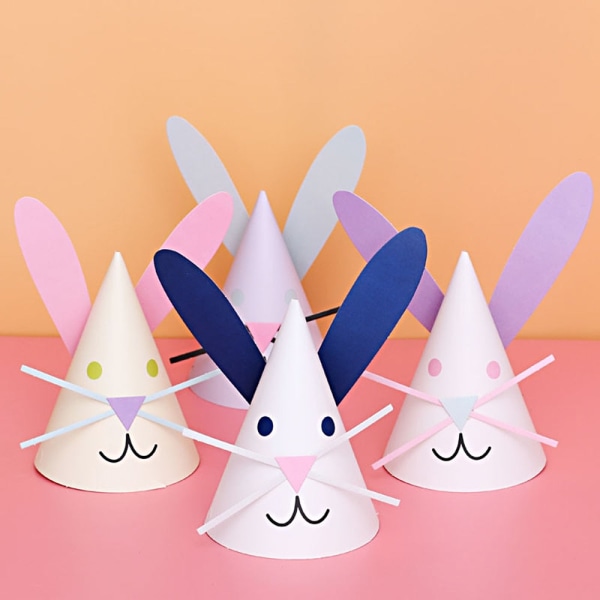 Børnefødselsdagshat Guld Paillet Fødselsdagshuer Prins Prinsesse Krone Fødselsdagsfest Dekoration Søde Kaninhatte Baby Shower Gaver Style  4